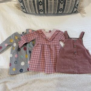 Zara baby girl dress bundle - 3 dresses - 9-12 months